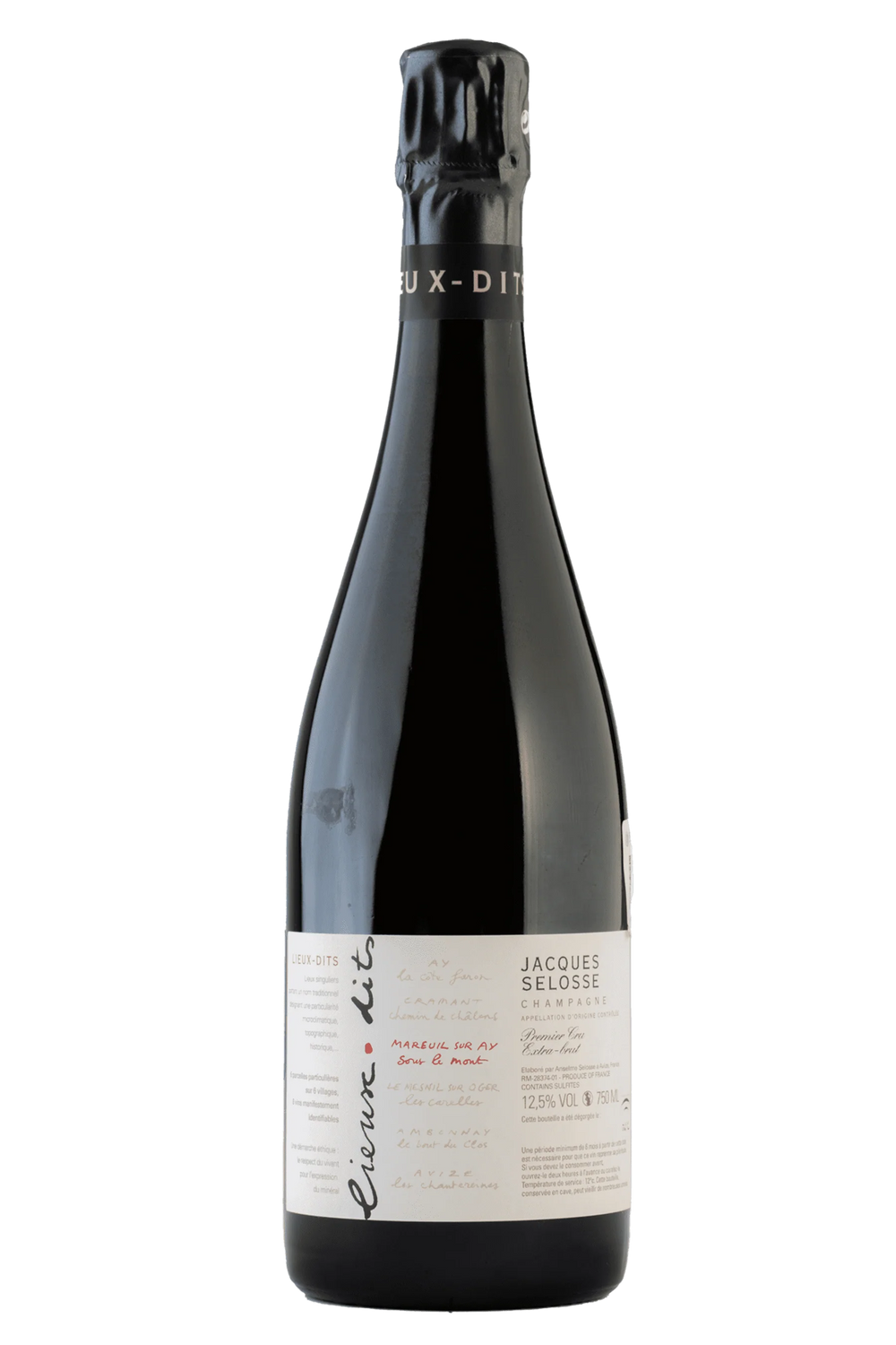 Champagne Jacques Selosse Lieux Dits Mareuil sur Äy Extra Brut 750 ml