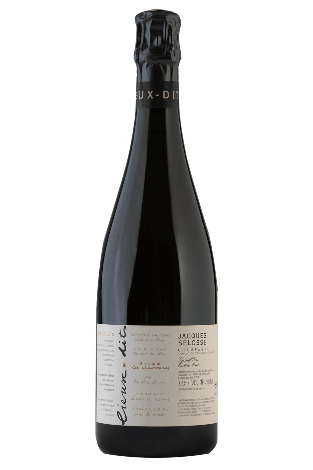Champagne Jacques Selosse Lieux Dits Avize Extra Brut 750 ml