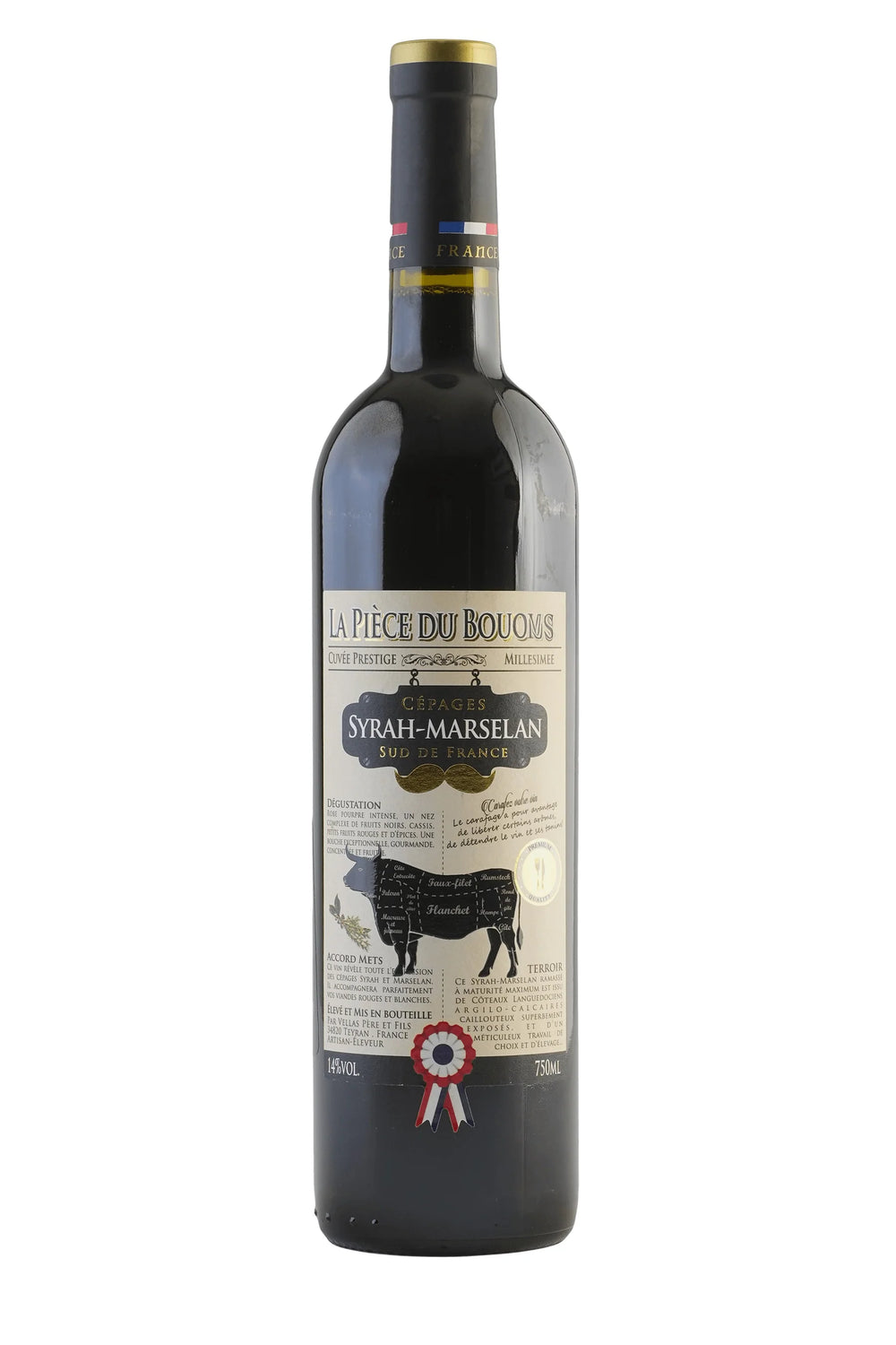 Vino Tinto Vignobles Vellas La Pièce du Boucher 750 ml