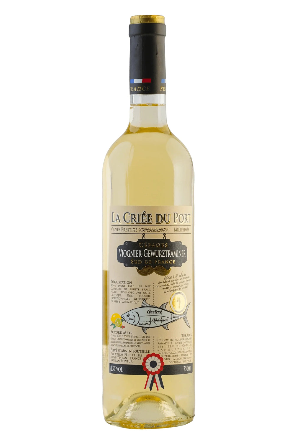 Vino Blanco Vignobles Vellas La Criée du Port 750 ml