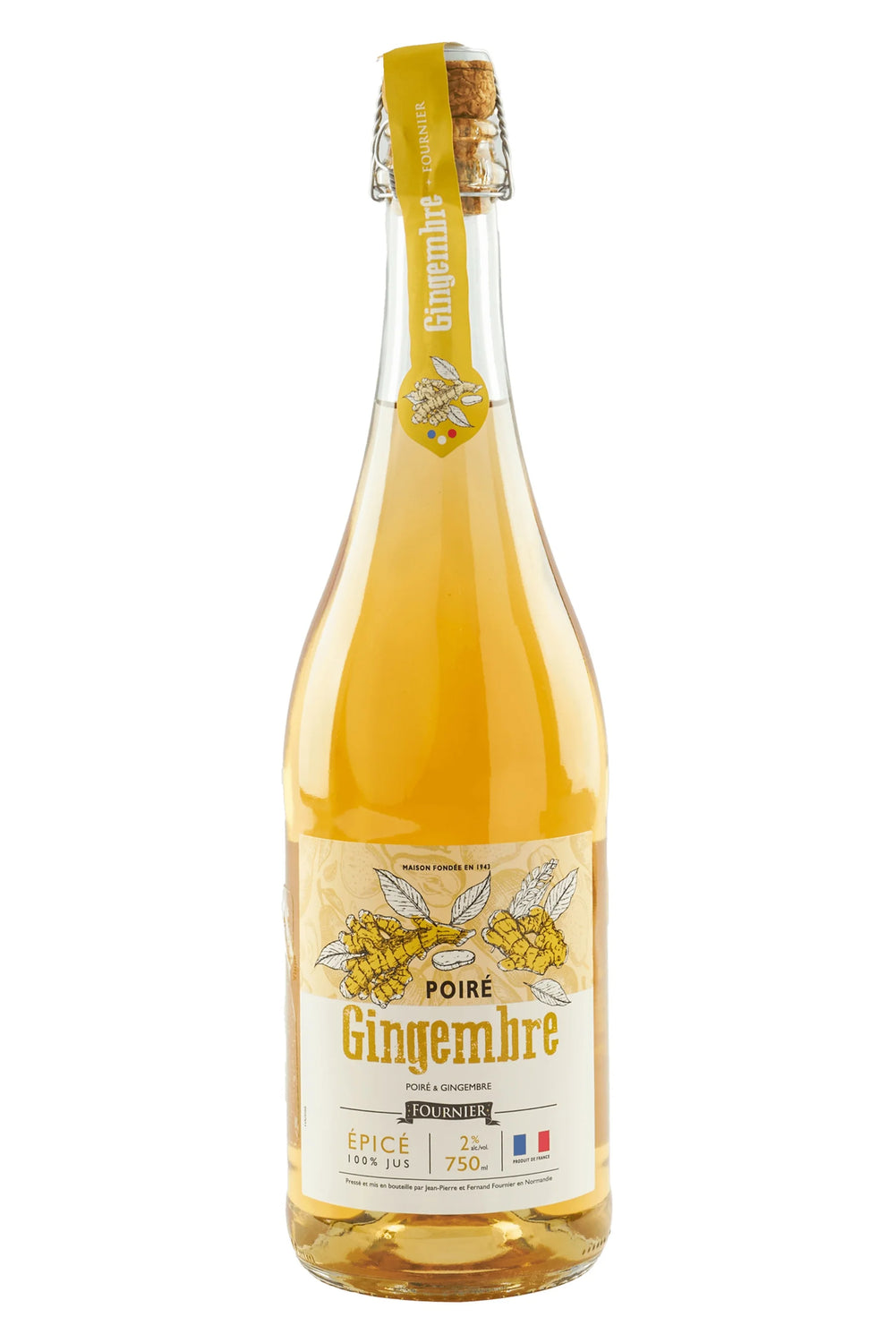 Sidra Fournier Poiré Gingembre BIO Brut 750 ml