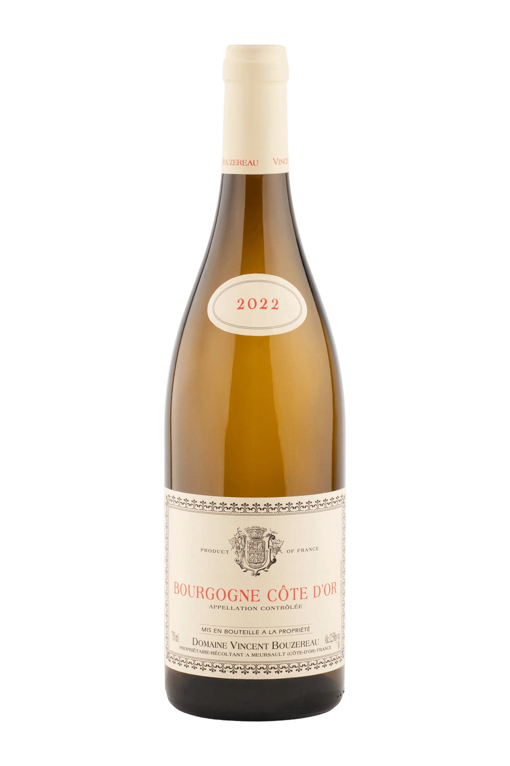 Vino Blanco Domaine Vincent Bouzereau Bourgogne Côte d'Or 750 ml