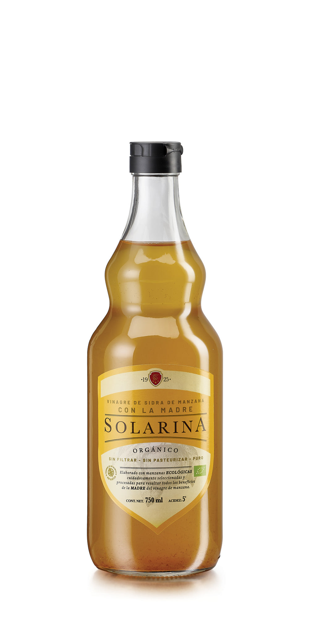 Solarina Vinagre de Manzana Orgánico 750 ml