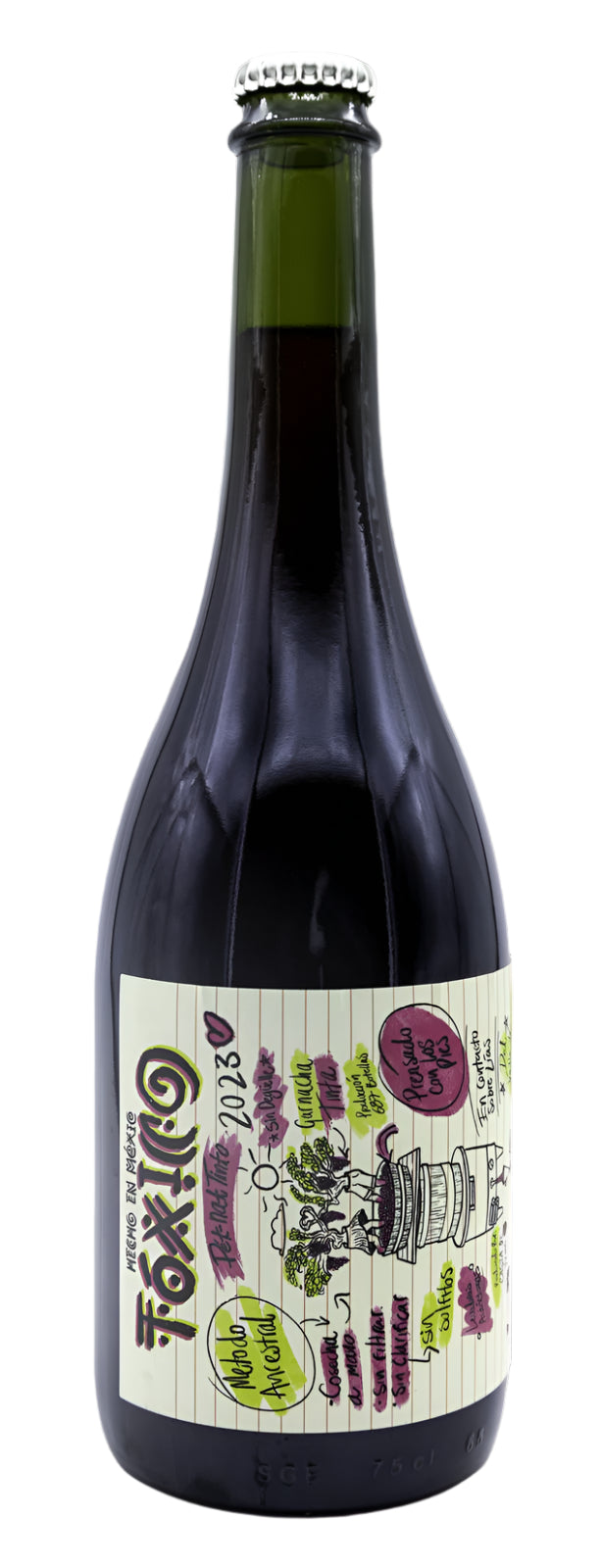Vino Espumoso Casta Toxico Rojo Pet Nat 750 ml