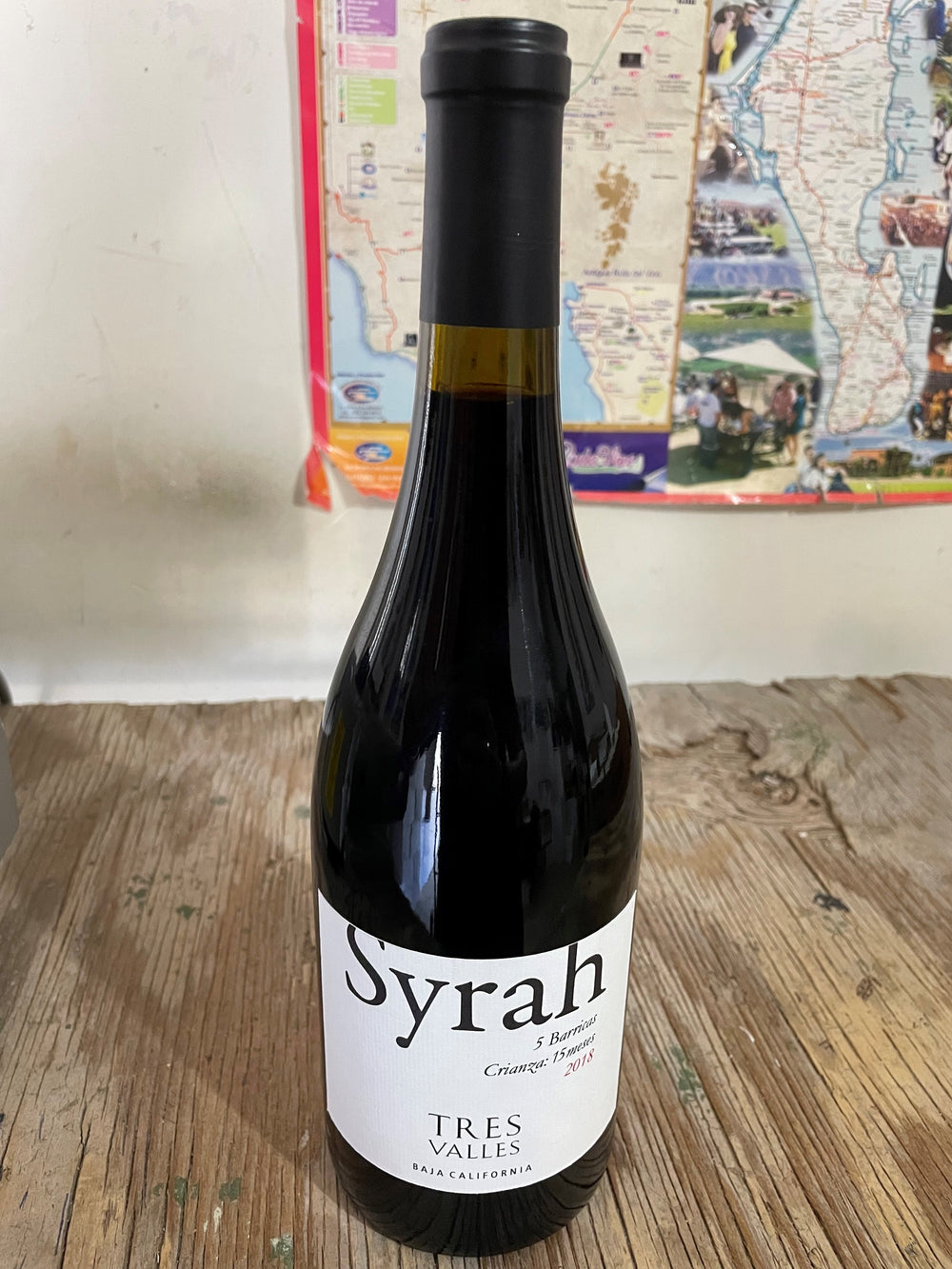 Vino Tinto Tres Valles Syrah 750 ml