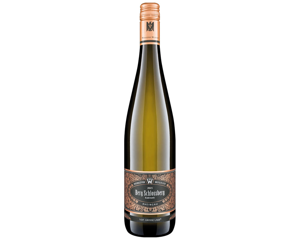 Vino Blanco Wegeler Rudesheim Berg Scholossberg Riesling Kabinett VDP Grosse Lage 750 ml
