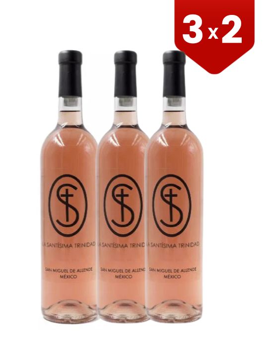 3X2 Vino Rosado La Santisima Trinidad Malbec 750 ml