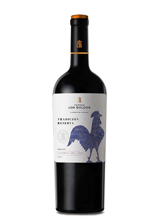 Vino Tinto Chateau Los Boldos Tradicion Merlot 750 ml
