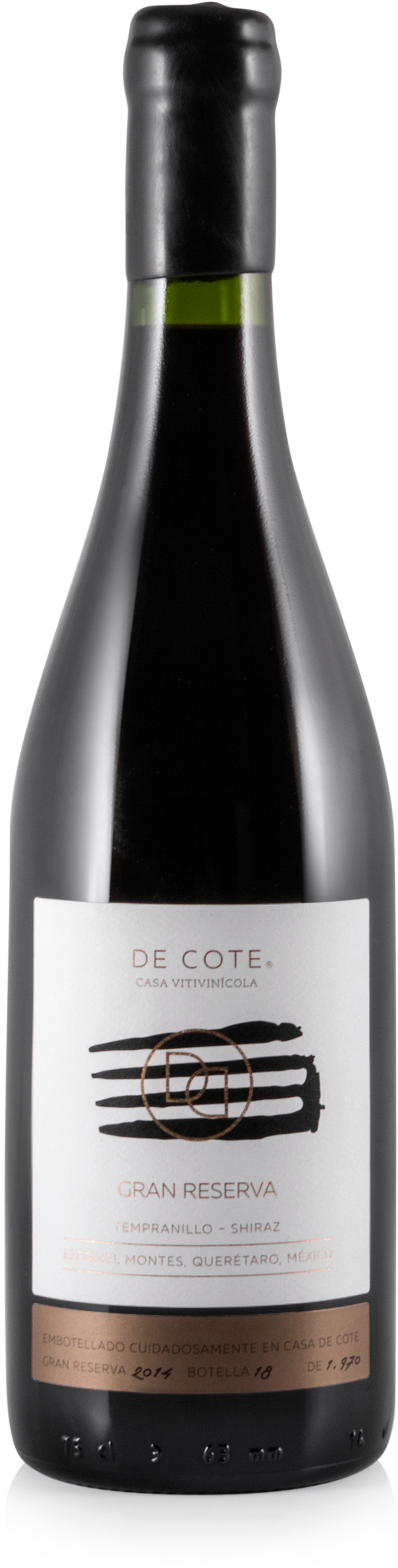 Vino Tinto De Cote Tempranillo Shiraz Gran Reserva 750 ml