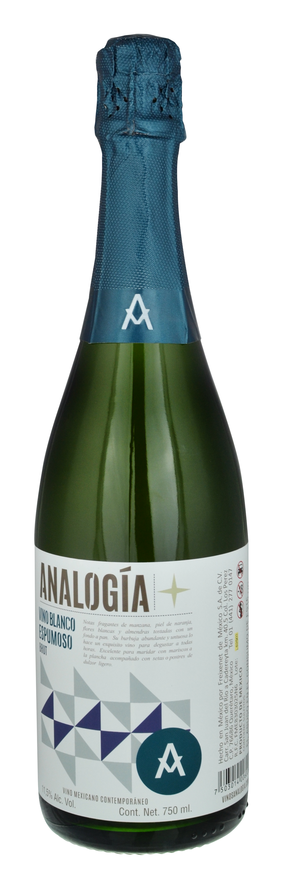 Vino Blanco Analogía Espumoso Brut 750 ml