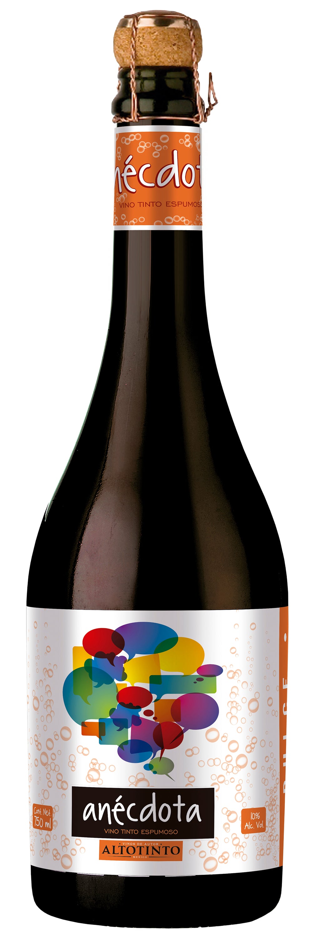 Vino Espumoso Altotinto Anécdota Espumoso Tinto 750 ml