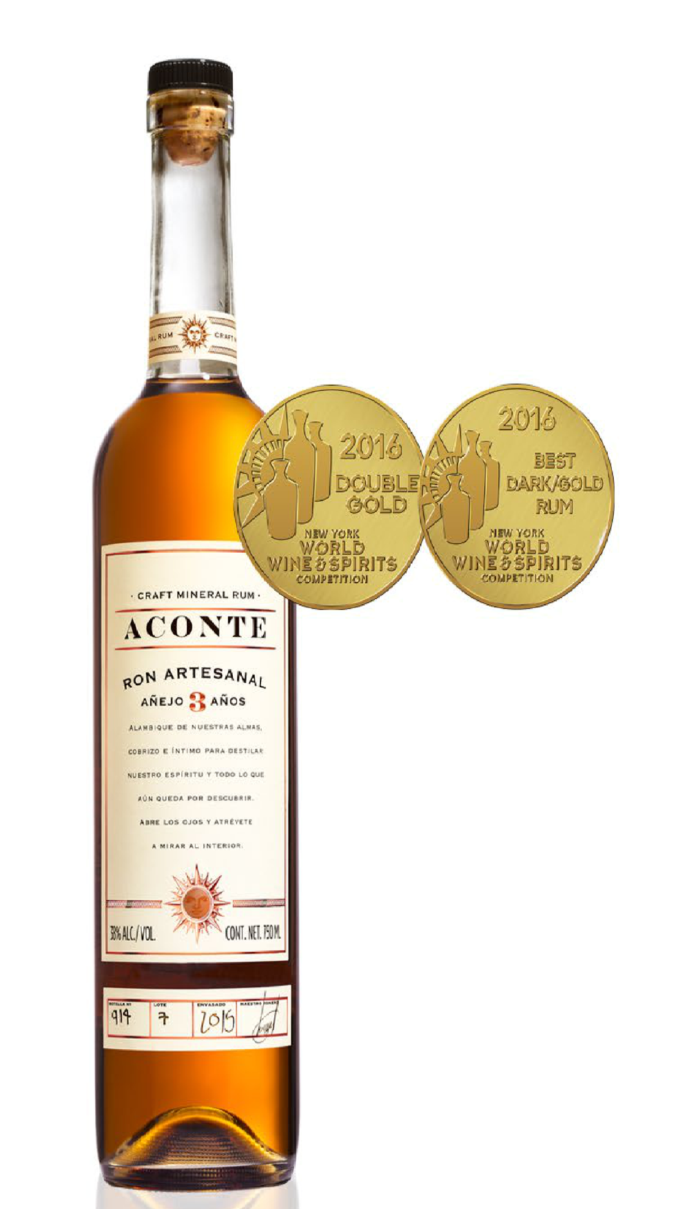 Ron Aconte 3 años 750 ml