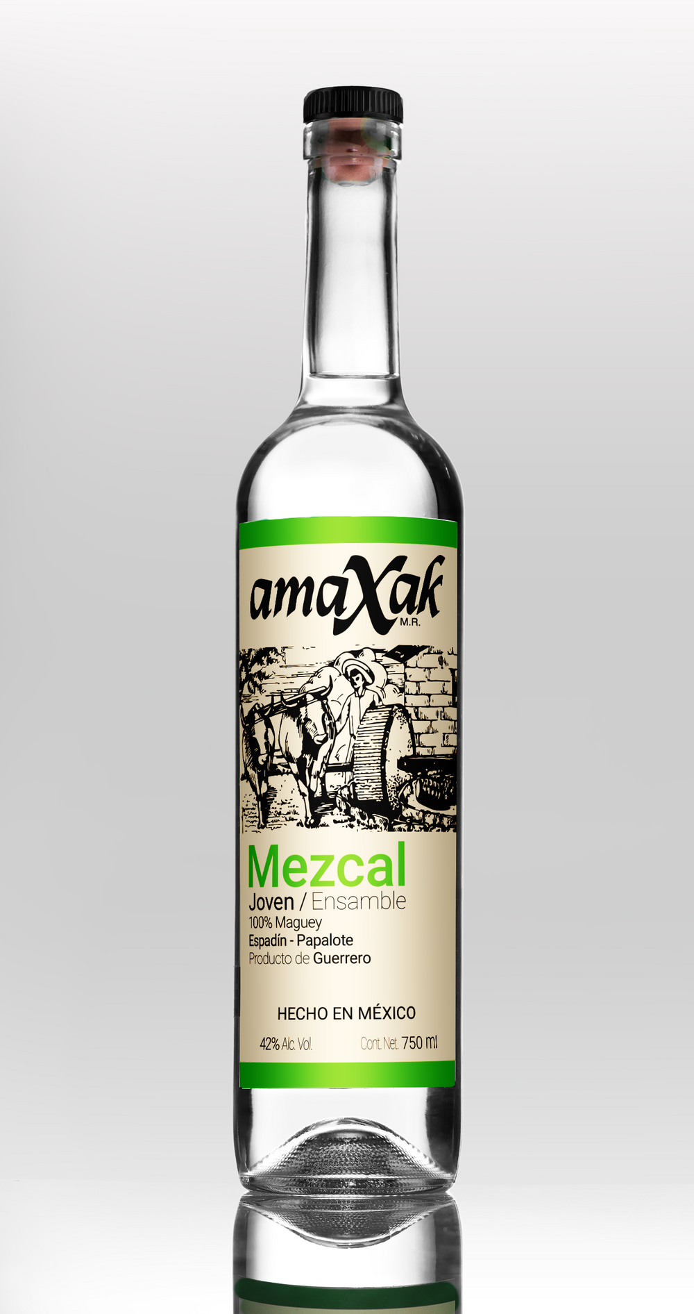 Mezcal amaXak Joven Espadin-Papalote 750 ml