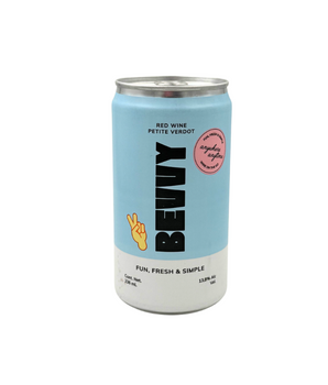 4 Pack Vino Tinto Bevvy Petit Verdot en Lata 236 ml
