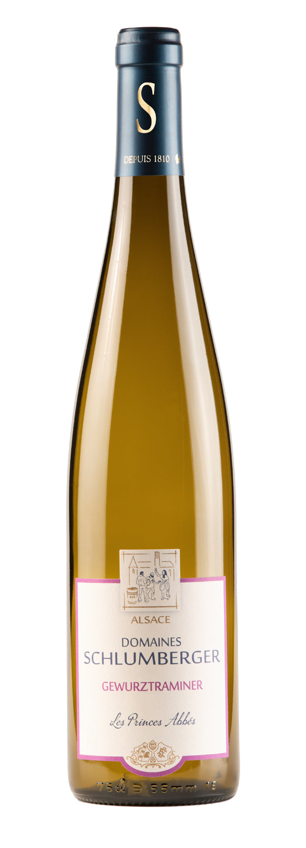 Vino Blanco Schlumberger Gewurztraminer Abbes Alsacia 750 ml