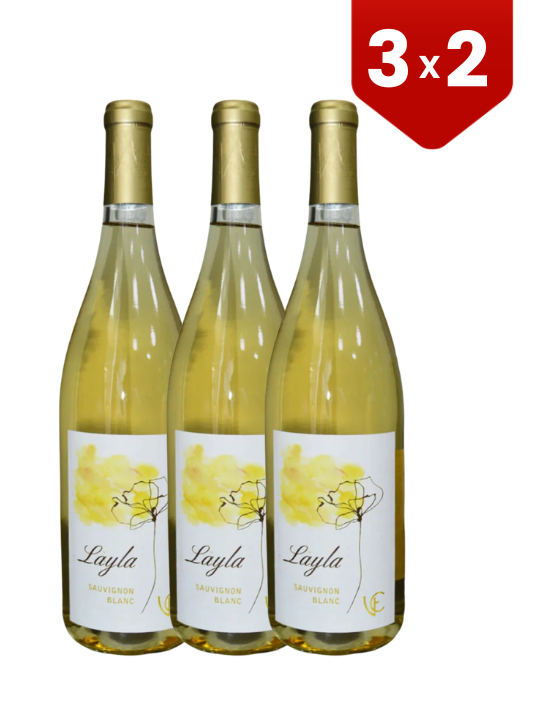 3x2 Vino Blanco Casa Emiliana Layla 750 ml