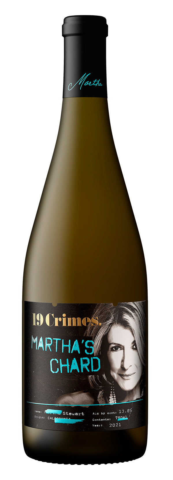Vino Blanco Treasury Wines 19 Crimes Martha Chardonnay 750 Ml