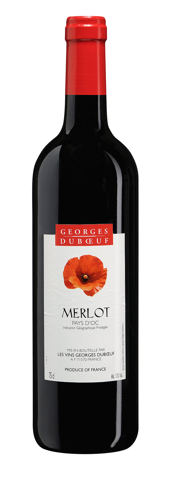Vino Tinto Georges Duboeuf Merlot Pays De Oc 750 Ml