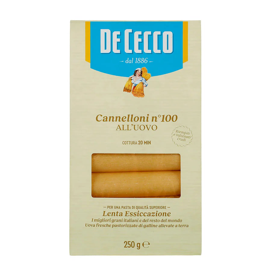 Pasta De Cecco Canelloni Con Huevo de 250 gr