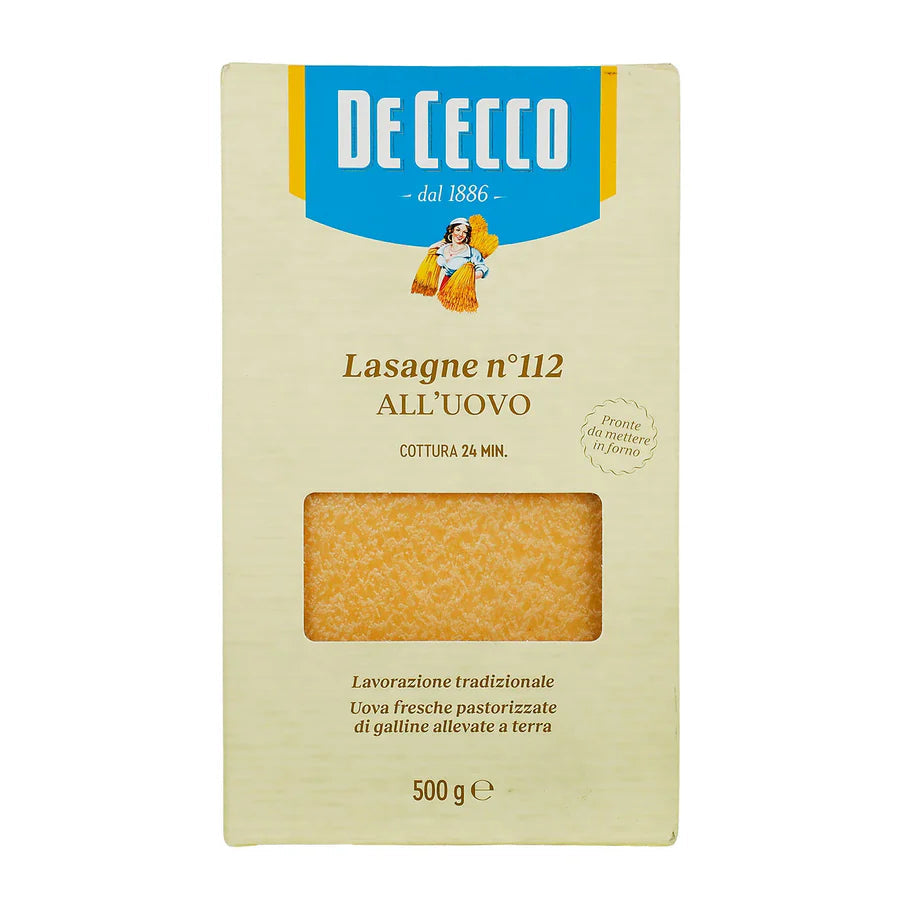 Pasta De Cecco Lasagna Con Huevo de 500 gr