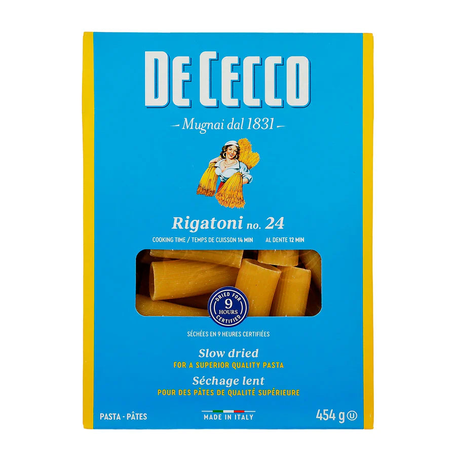 Pasta De Cecco Rigatoni De Sémola de 454 gr