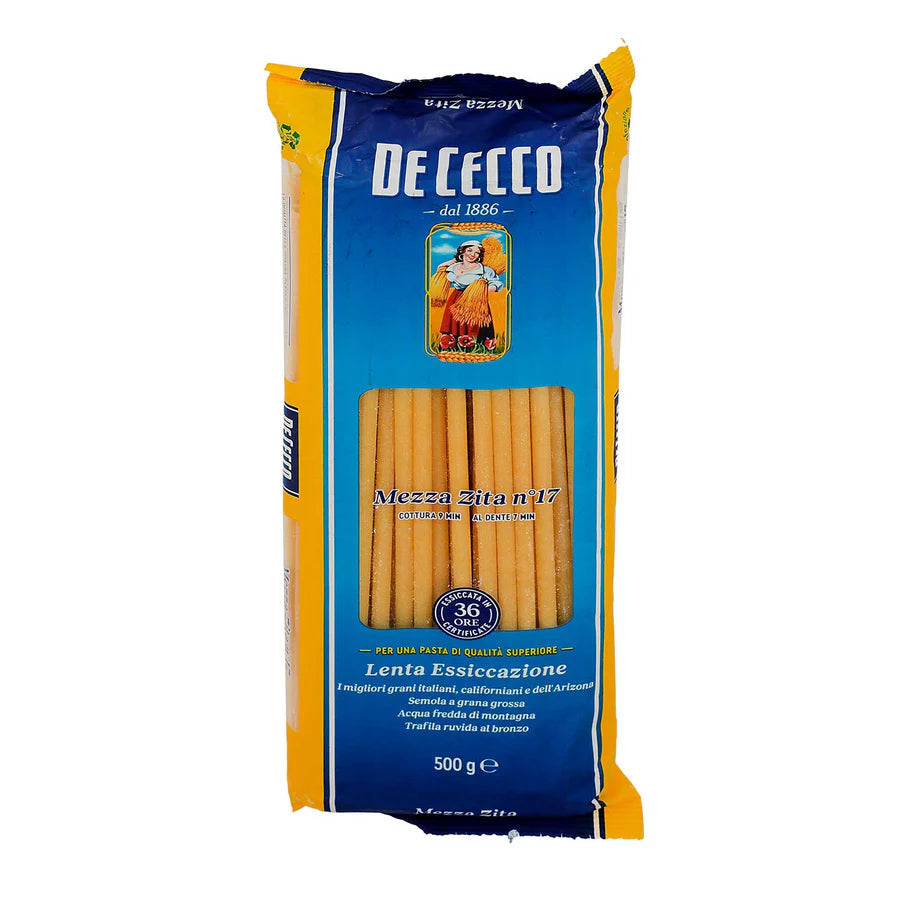 Pasta De Cecco Mezza Zita De Sémola de 500 gr