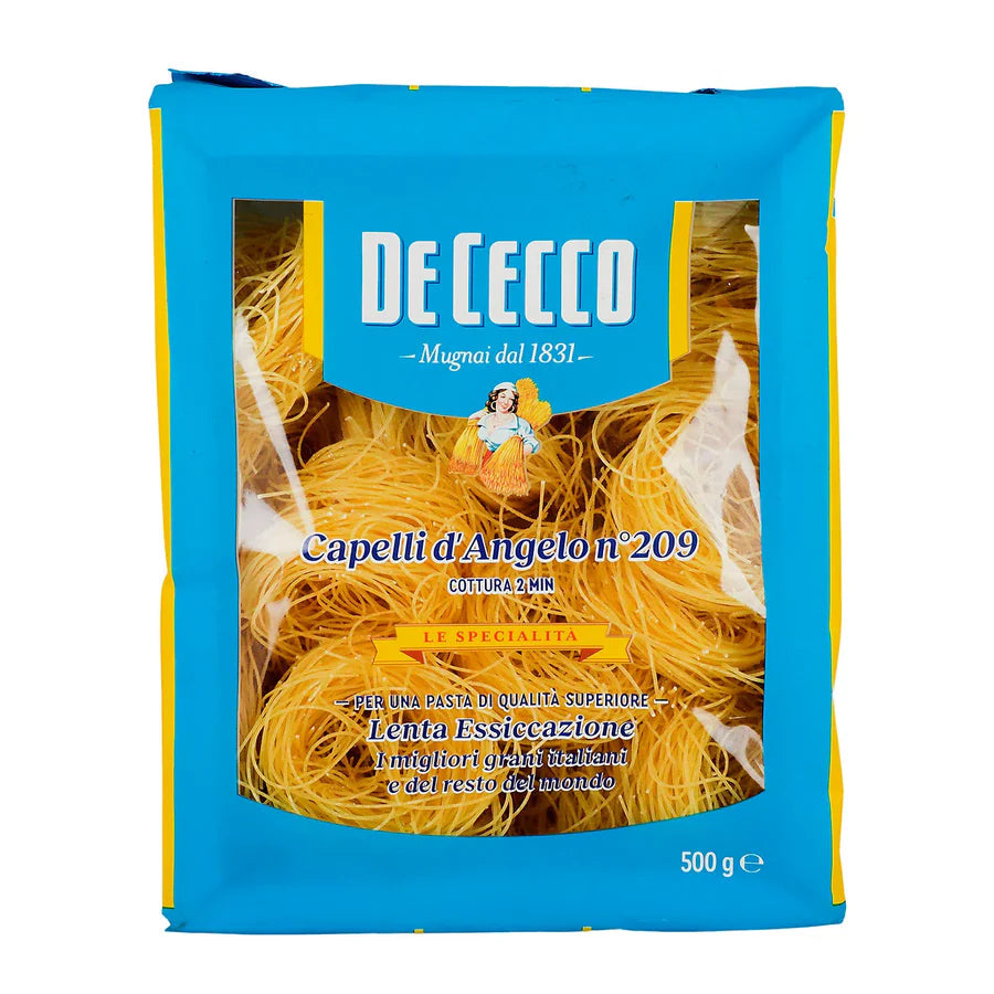 Pasta De Cecco Nidi Capelli D Angelo De Sémola de 500 gr