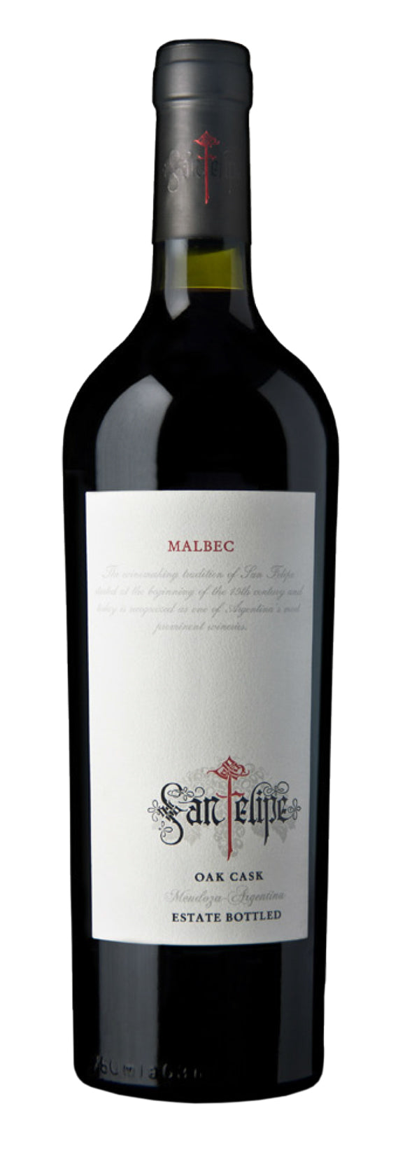 Vino Tinto La Rural San Felipe Malbec Oak 750 Ml