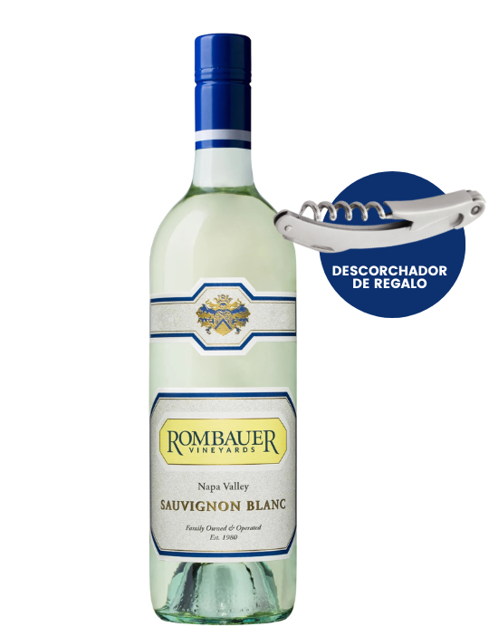 Vino Blanco Rombauer Sauvignon Blanc 750 ml + Descorchador de Regalo