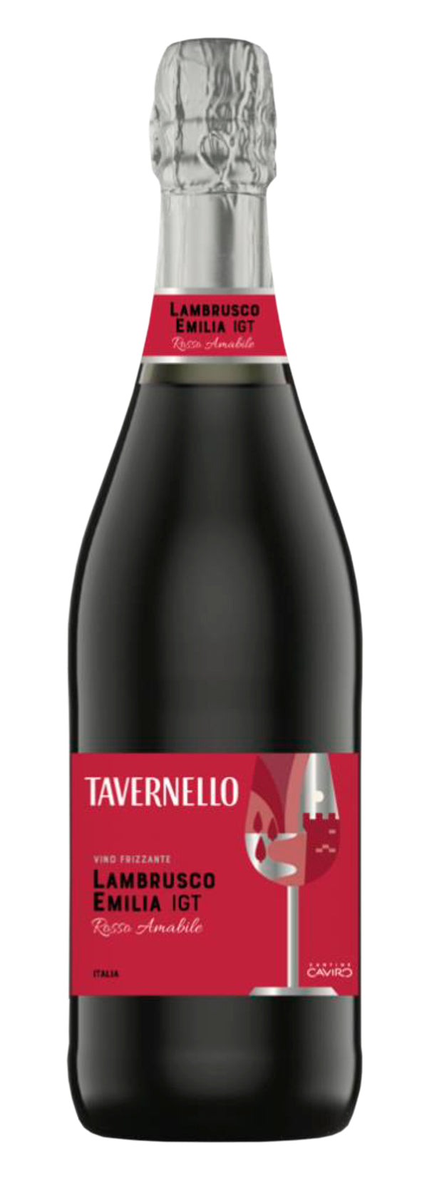 Vino Espumoso Caviro Tavernello Lambrusco Rosso 750 Ml