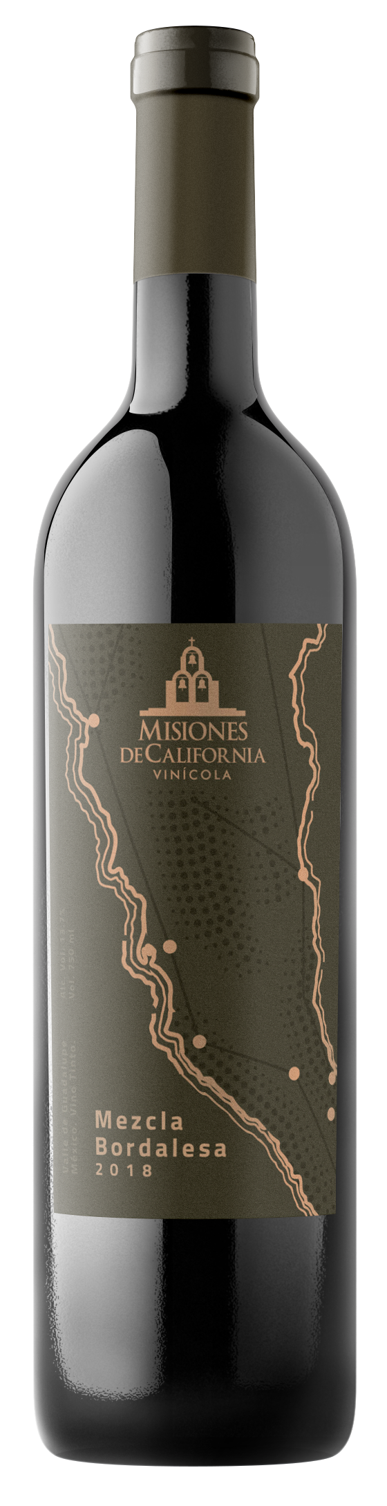 Vino Tinto Misiones de California Mezcla Bordelesa 750 ml