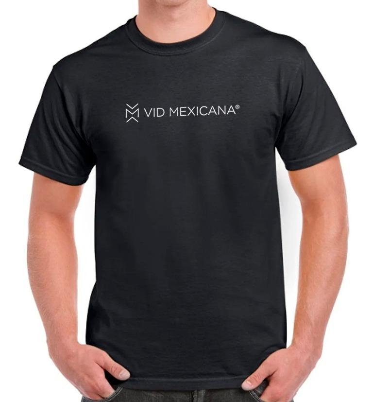 Playera Vid Mexicana Negra Grande