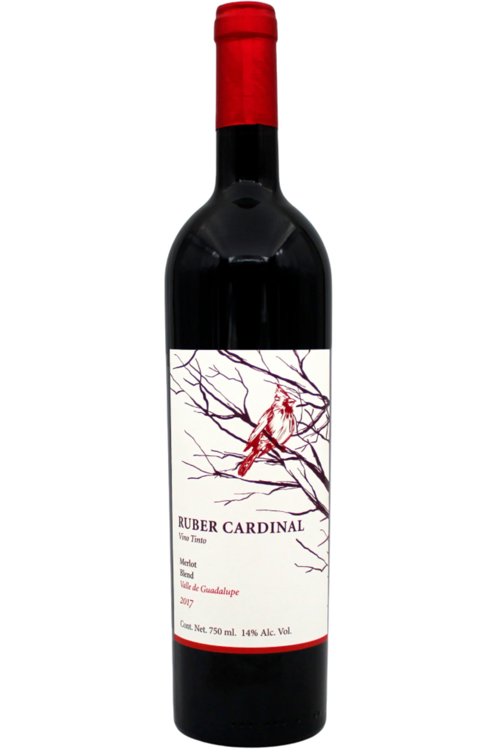Vino Tinto Ruber Cardinal Merlot Blend 750 ml