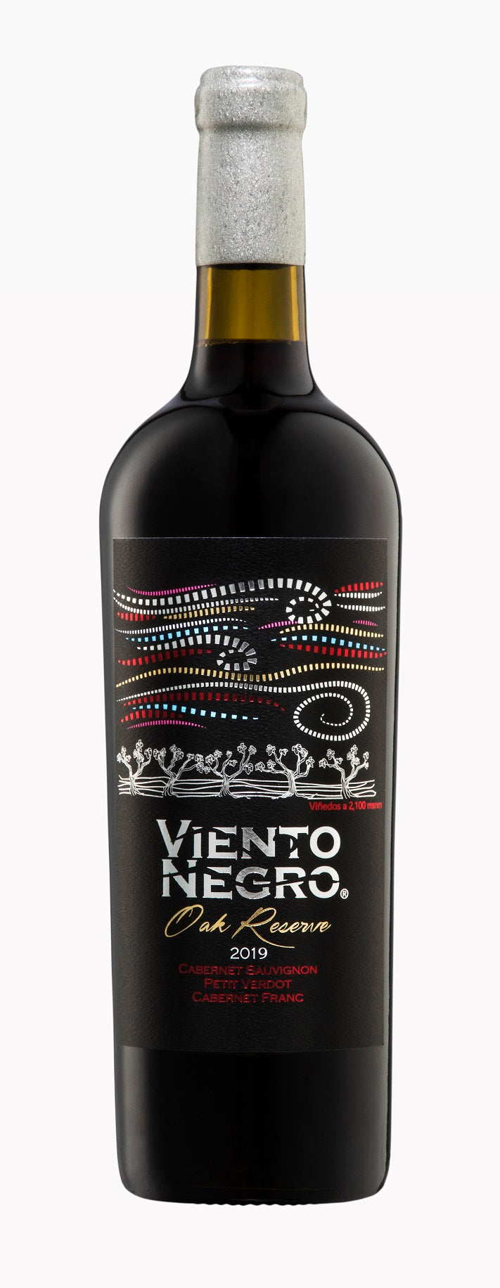 Vino Tinto El Consuelo Viento Negro Oak Reserva Cabernet Sauvignon, Petit Verdot, Cabernet Franc 750 ml