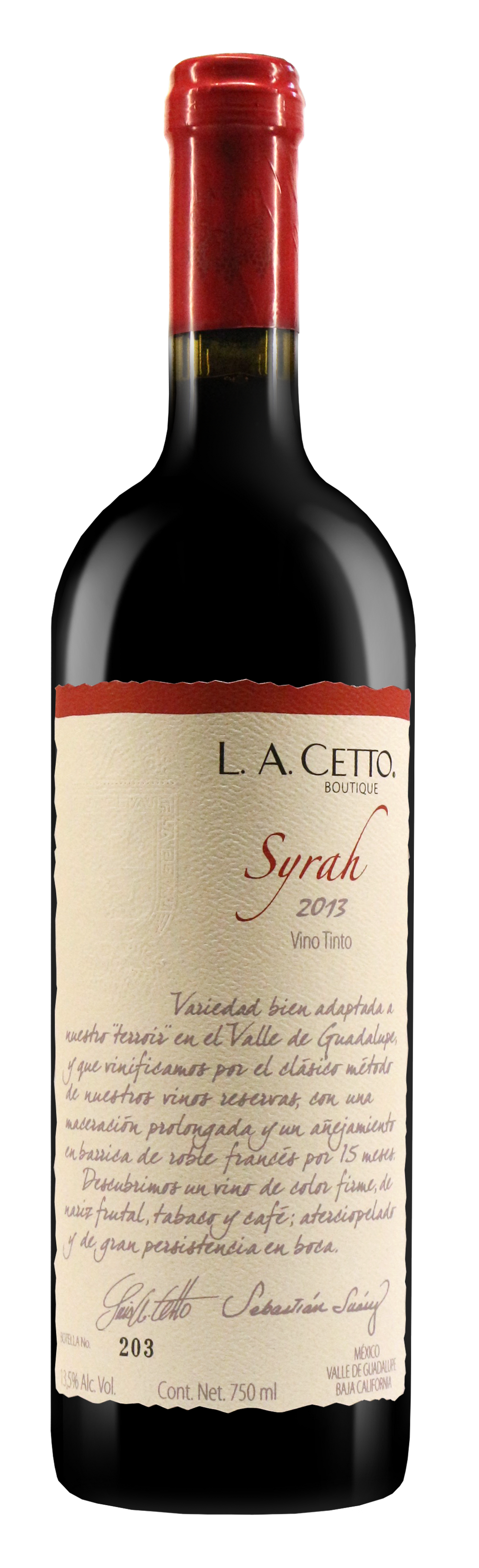 Vino Tinto La Cetto Boutique Syrah 750 ml