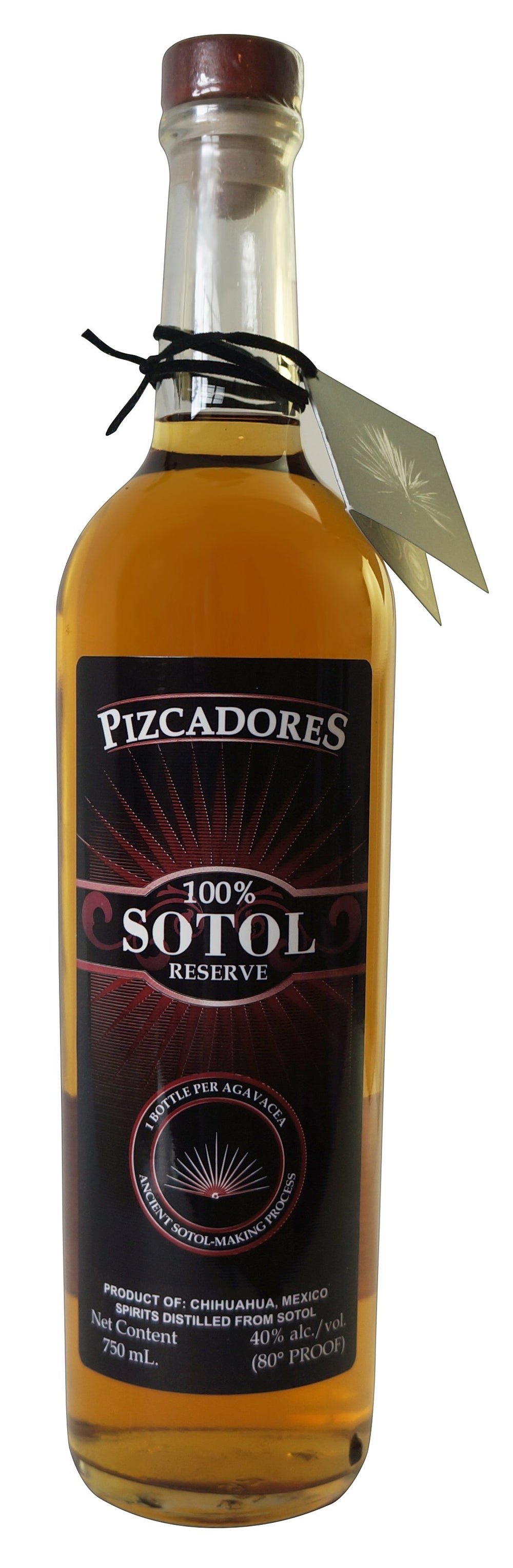 Sotol Pizcadores Añejo 750 ml