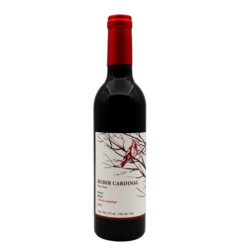 Vino Tinto Ruber Cardinal Merlot Blend 375 ml