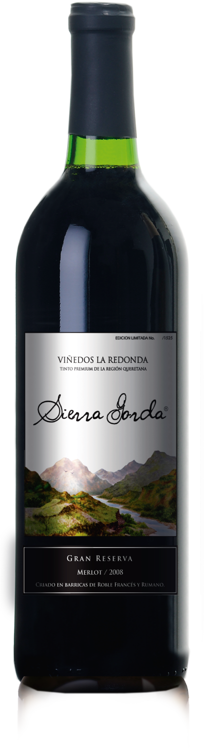Vino Tinto La Redonda Sierra Gorda Premium Gran Reserva Merlot 750 ml