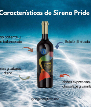 Vino Tinto Origenes y Terruño Sirena Roja Pride 750 ml