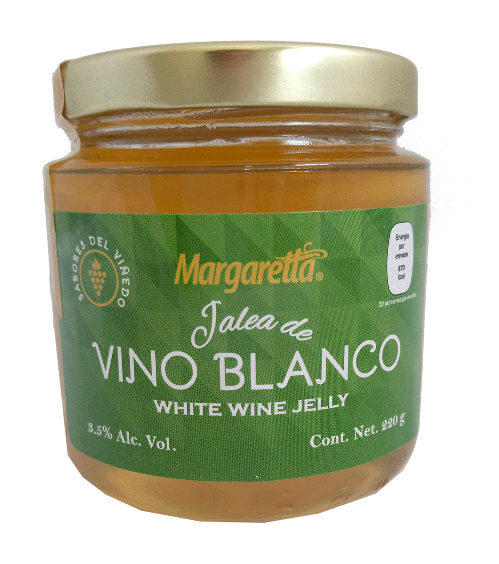 Jalea de Vino Blanco 220 gr