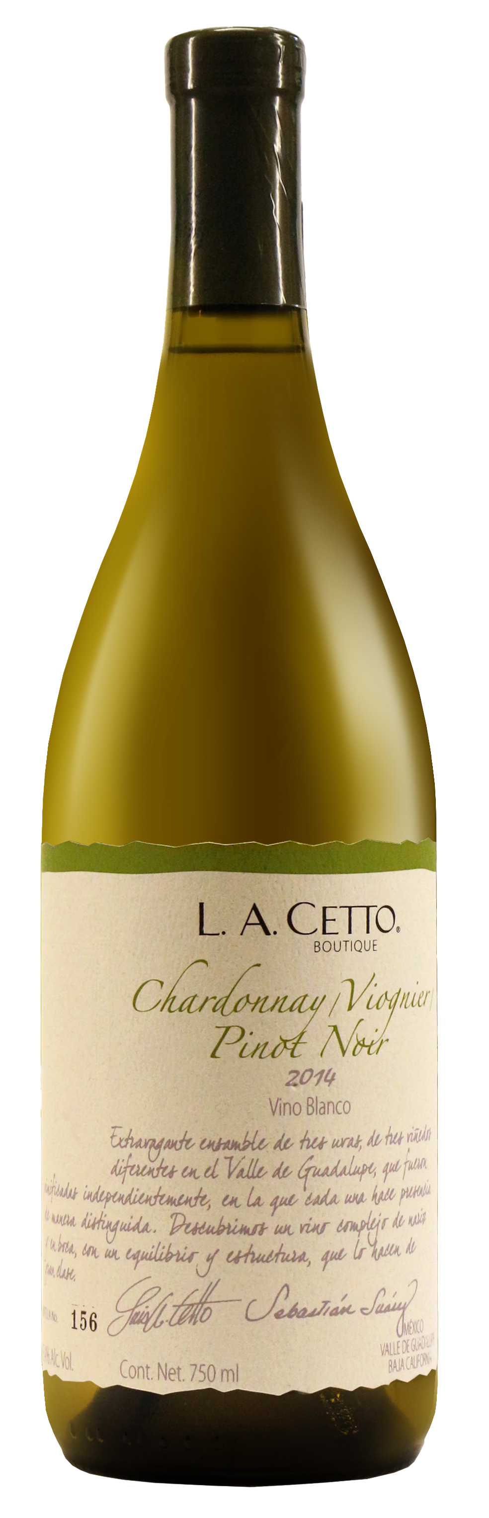 Vino Blanco La Cetto Boutique Chardonnay / Viognier / Pinot Noir 750 ml