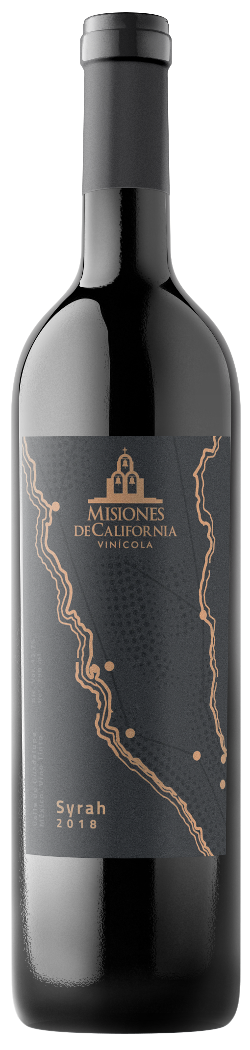 Vino Tinto Misiones de California Syrah 750 ml